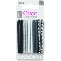 Elástico Surtido Fantasy Black Elison, Pack 10 Unid.