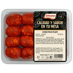 Emcesa Bandeja de Chorizos Picantes de Pincho 375 G