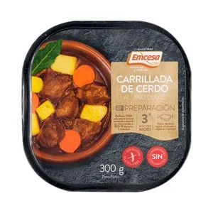 Emcesa Carrilladas de Cerdo al Vino Dulce, Listas para Calentar y Comer 300 G.