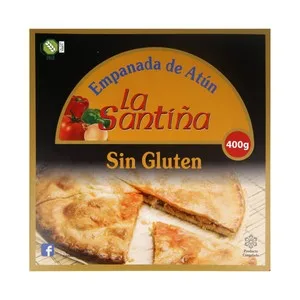 LA Santiña Empanada de Atún Congelada Elaborada sin Gluten 400 G.