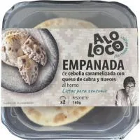 Empanada Queso Cabra, Nueces y Cebolla ALO Loco, Pack 2x80 G