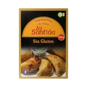 LA Santiña Empanadillas Rellenas de Atún y Elaboradas sin Gluten 300 G.