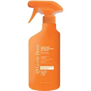 Emulsión Bronceadora en Spray para Pieles Atópicas Spf-50+ con Vitaminas C y e Gisele Denis