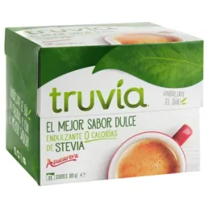 Endulzante en Sobres Truvia sin Gluten 80 Unidades de 1 G.