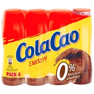 Colacao Energy Batido de Chocolate sin Azúcares Añadidos 4 X 188 Ml. 752 ML