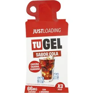 Energy Gels Cola con Cafeína Pack de 3 120 Gr