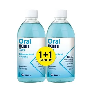 KIN Enjuague Bucal Anti-placa, sin Alcohol KIN Zero 2 X 500 Ml. 1000 ML