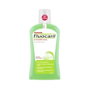 Fluocaril Enjuague Bucal Bi-flúor, sin Alcohol y con Sabor a Menta Fluocaril 500 Ml.