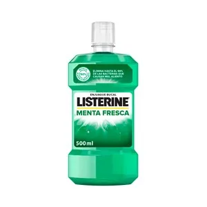 Listerine Enjuague Bucal de Uso Diario, con Sabor a Menta Fresca Listerine 500 Ml.