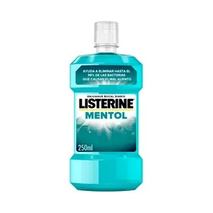 Listerine Enjuague Bucal de Uso Diario con Sabor Mentol 250 Ml.