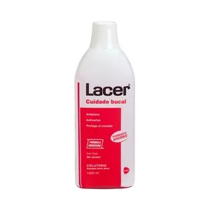 Lacer Enjuague Bucal Uso Diario con Flúor y sin Alcohol 1 L. 1000 ML