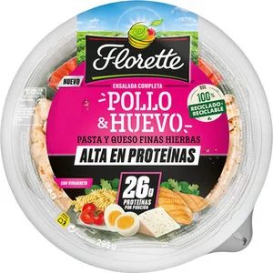 Ensalada Completa con Pollo & Huevo Alta en Proteínas  Florette 295 G
