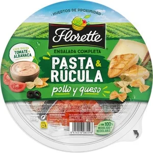 Ensalada Completa Pasta & Rúcula con Pollo y Queso Florette