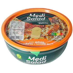 Agrucapers Ensalada de Quinoa, Verduras y Tomate Seco, 250g. 250 G
