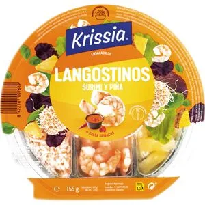 Ensalada Langostinos Surimi y Piña 155 Gr