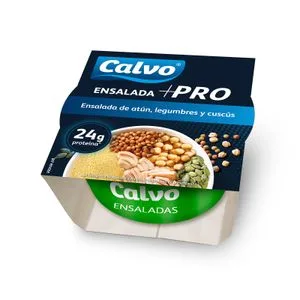 Ensalada +pro Atún,legumbres y Cuscús 190 Gr