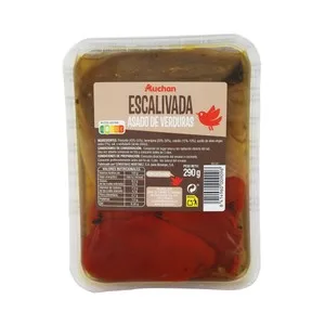 Producto Alcampo Escalivada Asado de Verduras, Auchan Bandeja de 290 G.