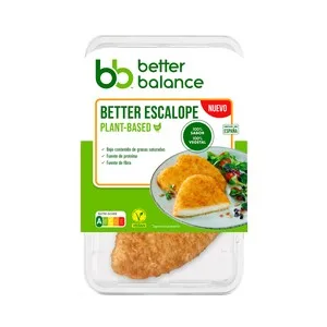 Better Balance Escalope Vegano Horneado a Base de Proteínas Vegetales Beter Balance 160 G.