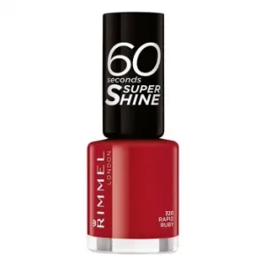 Esmalte de Uñas 60 Seconds Super Shine Nº 320 Rapid Ruby Rimmel London 1 Ud.