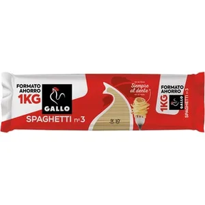 Espaguetis N.3 Formato Ahorro  Gallo 1 KG