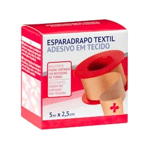 Esparadrapo Textil Adhesivo Resistente Color Beige Deliplus 1 UD