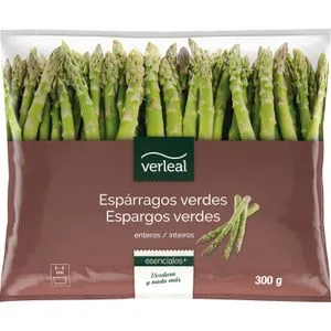 Verleal Espárragos Verdes Enteros, Congelados Verleal 300 G.