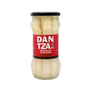 Dantza Espárragos Blancos de Navarra 8/10 Piezas Frasco de 325 G.