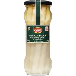 Espárragos Blancos Extra IGP de Navarra Muy Gruesos 6-8 Piezas Viuda de Cayo
