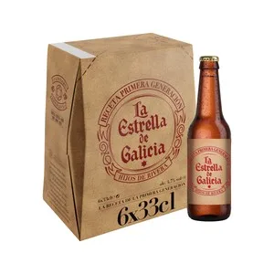 Estrella Galicia Especial Cervezas Pack 6 Botellas X 33 Cl. 1980 ML