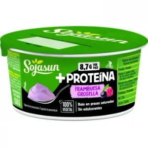 Especialidad de Soja con Frambuesa y Grosella +proteína Sojasun 150 G.
