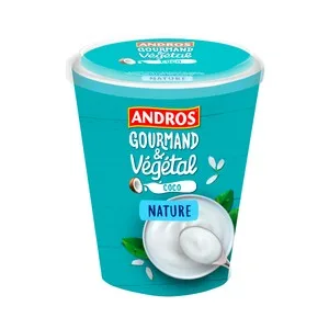 Andros Especialidad Vegetal Fermentada Natural de Extracto de Nuez de Coco Gourmand & Vegetal 400 G.