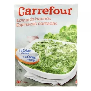 Espinacas Crema Carrefour 1 Kg.