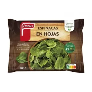 Espinacas en Hojas Findus 1 Kg.