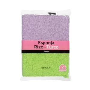 Esponja de Baño Rizo Suave Deliplus 2 UD