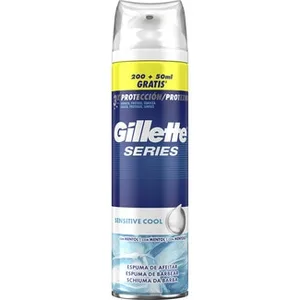 Espuma de Afeitar Refrescante con Eucalipto para Piel Sensible + 50 Ml Gratis Gillette Series