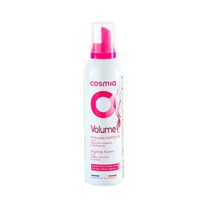Cosmia Espuma de Peinado Efecto Volumen, para Cabellos Finos sin Volumen 200 Ml.