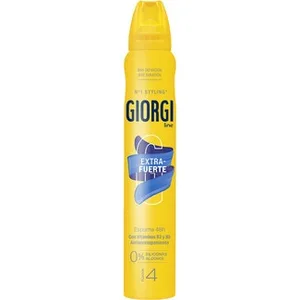 Espuma Fijación Extrafuerte Anti Encrespamiento Hidratación 24 H Fijación 4 0% Siliconas y Alcohol Giorgi