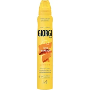 Espuma Rizo Marcado Apta Método Curly Anti Encrespamiento Hidratación 24 H Fijación 4 0% Siliconas y Alcohol Giorgi