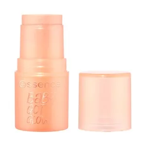 Essence Baby Got Glow Tono 10 Golden Aura, Champán Maquillaje Iluminador en Barra, Acabado Luminoso.