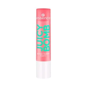 Essence Juicy Bomb Tono 01 One In a Melon (rojo Coral) Bálsamo de Labios Suavizante y Voluminizador.