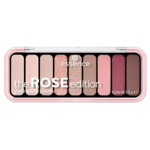 Essence Rose Edition Paleta de Sombras de Ojos con 9 Tonos Diferentes de Larga Duración con Gran Pigmentación y Acabados Mates y Metálicos.