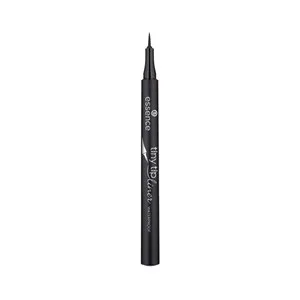 Essence Tiny Tip Eyeliner Tono 01 Deep Black Resistente al Agua (waterproof), Super Preciso y de Acabado Mate.