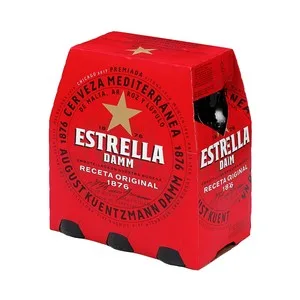 Estrella Damm Cerveza Pack 6 Uds. X 25 Cl. 1500 ML