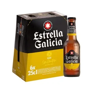 Estrella Galicia Cervezas sin Gluten Pack 6 Uds. X 25 Cl. 1500 ML