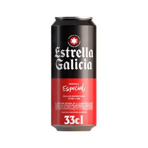 Estrella Galicia Especial Cerveza Lata 33 Cl. 330 ML