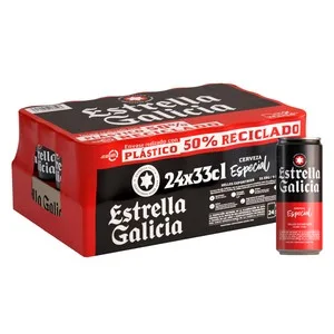 Estrella Galicia Especial Cervezas Pack 24 Uds.x 33 Cl. 7920 ML