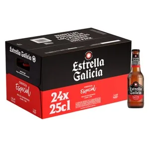 Estrella Galicia Especial Cervezas Pack de 24 Botellas de 25 Cl. 6000 ML