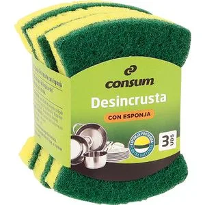 Estropajo con Esponja Desincrusta 3 u