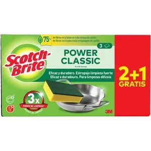 Estropajo Fibra Verde Classic + 1 Unidad Gratis Scotch Brite 2 Unidades