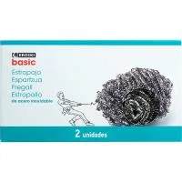 Estropajo Metálico Eroski Basic, Pack 2 Uds